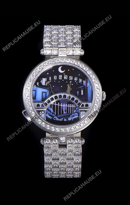 European Assembled Van Cleef Arpels Lady Arpels Pont des Amoureux Watch in Swiss Automatic Movement with Free Shipping