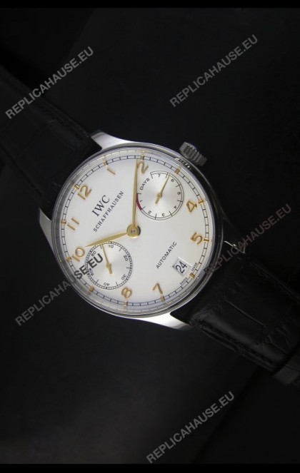 IWC Portugieser IW500704 Swiss Automatic Watch in White Dial - Updated 1:1 Mirror Replica 