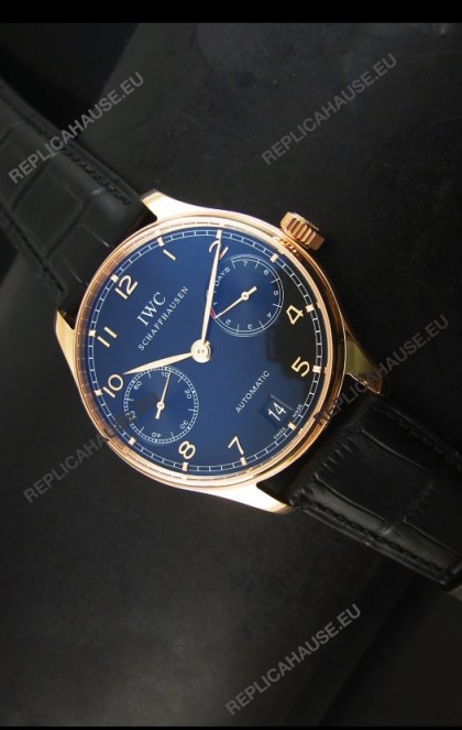 IWC Portugieser IW500702 Swiss Automatic Watch in Black Dial - Updated 1:1 Mirror Replica 