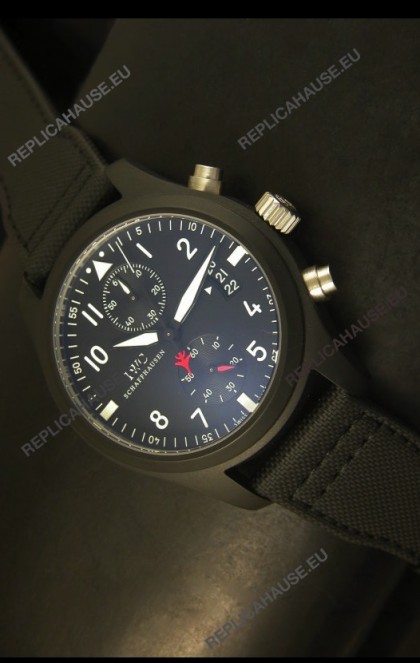 IWC Pilot Top Gun Chronograph Swiss Watch - 1:1 Mirror Replica Edition