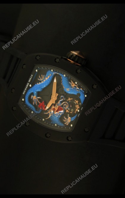 Richard Mille RM057 Tourbillon Jackie Chan Swiss Replica Watch in PVD Case