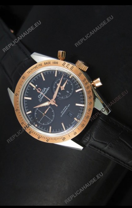 Omega Speedmaster Moon Watch Co-Axial Swiss Watch Two Tone Case - 1:1 Mirror Replica