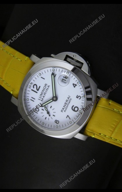 Panerai Luminor Marina PAM49 40MM Swiss Watch - Yellow Strap