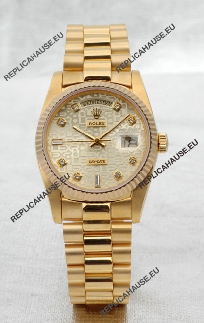 Rolex Day Date Gold Swiss Replica Watch