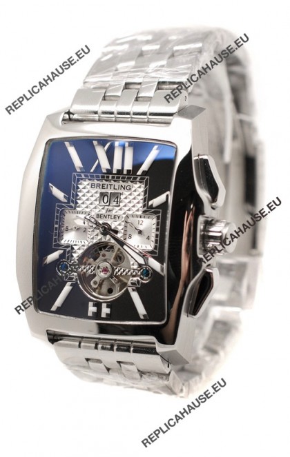 Breitling For Bentley Flying B Japanese Chronograph Watch in Dark Blue Dial