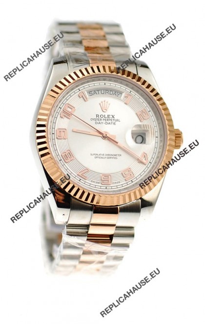 Rolex Day Date Two Tone Swiss Replica Watch