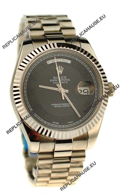 Rolex Day Date Silver Japanese Replica Watch