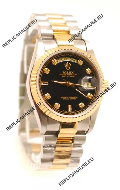 Rolex Day Date Two Tone Japanese Replica Watch