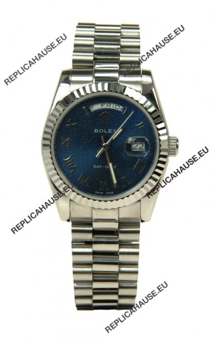 Rolex Day Date-Silver Japanese Replica Watch