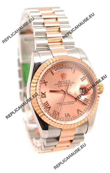 Rolex Day Date Two Tone Swiss Replica Watch