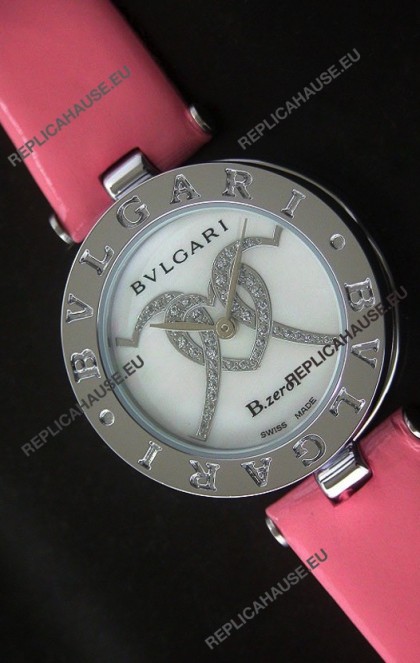 Bvlgari B.zerol Japanese Replica Quartz Watch in White Dial