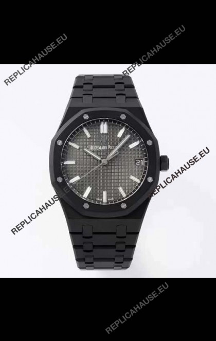 Audemars Piguet Royal Oak PVD Coated Swiss Replica Watch 3120 Swiss Movement - Grey Dial 
