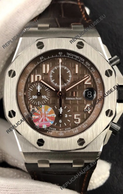 Audemars Piguet Royal Oak Offshore Chronograph Brown Dial 904L Steel - 1:1 Mirror 3126 Movement