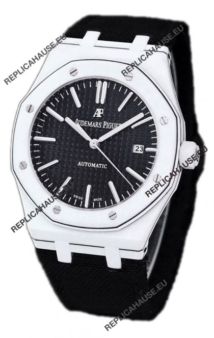 Audemars Piguet Royal Oak Ref.15400 Forged Carbon Casing Watch Black Dial in 1:1 Mirror Replica