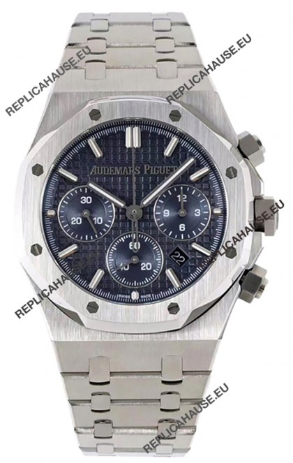 Audemars Piguet Royal Oak Chronograph 1:1 Mirror Replica - 904L Steel in Blue Dial 41MM