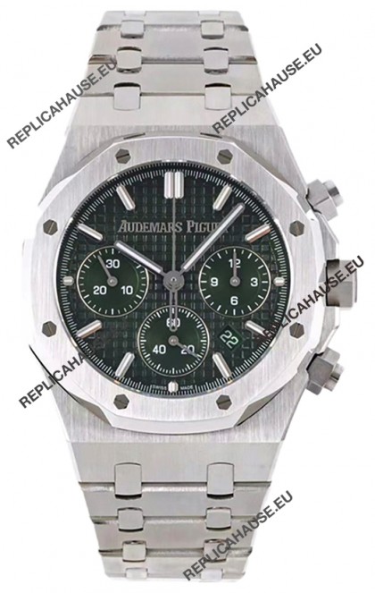 Audemars Piguet Royal Oak Chronograph 1:1 Mirror Replica - 904L Steel in Green Dial 41MM