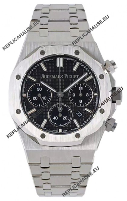 Audemars Piguet Royal Oak Chronograph 1:1 Mirror Replica - 904L Steel in Black Dial 41MM