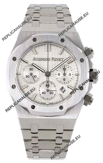 Audemars Piguet Royal Oak Chronograph 1:1 Mirror Replica - 904L Steel in White Dial 41MM
