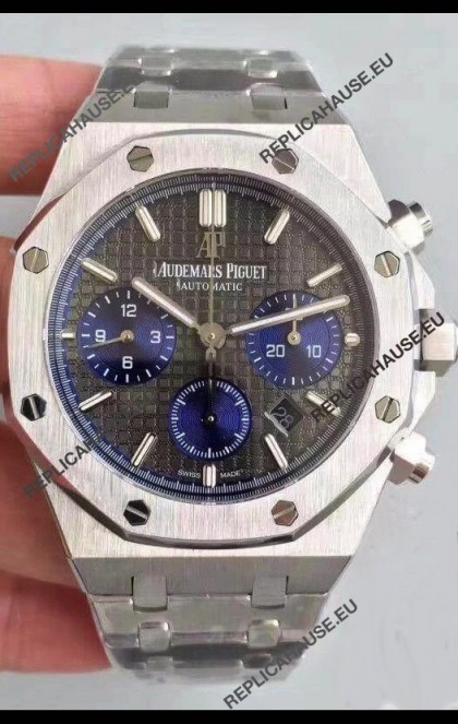 Audemars Piguet Royal Oak Chronograph Slate Grey Dial Steel Strap Swiss Replica Watch
