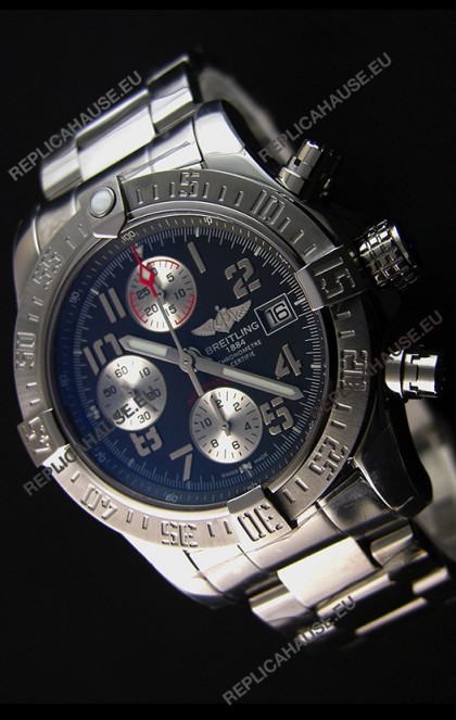 Breitling Skyland Avenger Chronograph Swiss Replica Watch Dark Grey Dial 1:1 Mirror Replica