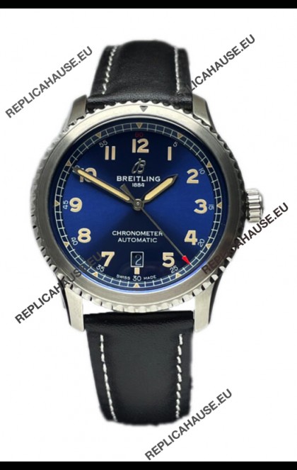 Breitling Navitimer Aviator 8 Automatic 41 Blue Dial 1:1 Mirror Swiss Replica Watch 