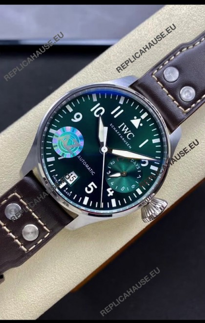IWC Big Pilot IW501015 - Functional Power Reserve Green Dial 1:1 Mirror Watch