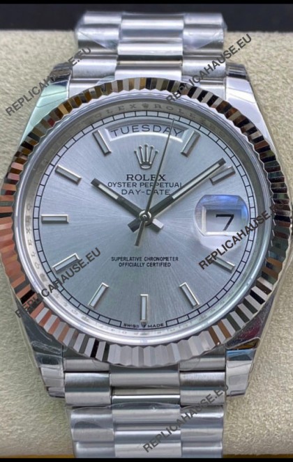 Rolex Day Date Presidential 904L Steel 40MM - Steel Dial 1:1 Mirror Quality Watch