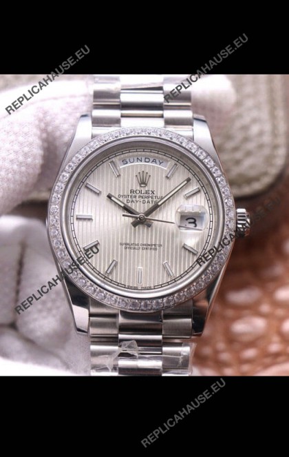 Rolex Day Date Presidential 904L Steel 40MM - Steel Dial 1:1 Mirror Quality Watch