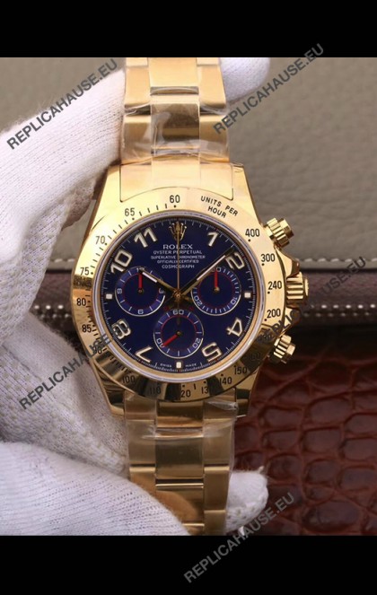 Rolex Cosmograph Daytona 116508 Yellow Gold Original Cal.4130 Movement - 904L Steel Watch