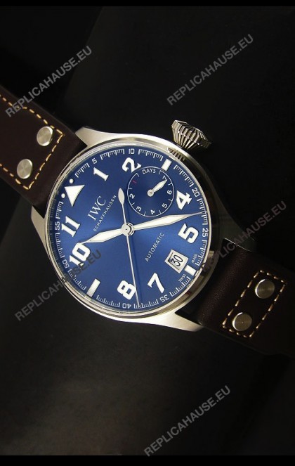 IWC Big Pilot - Functional Power Reserve Blue Dial 1:1 Mirror Replica Watch
