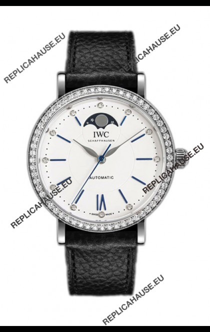 IWC Portofino IW659601 Automatic Moon Phase Steel Casing Watch in White Dial 37MM
