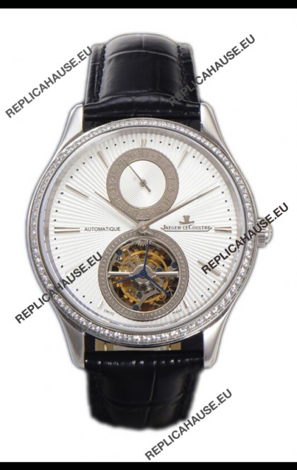Jaeger LeCoultre Master Ultra-Thin Tourbillon White Dial Stainless Steel Casing