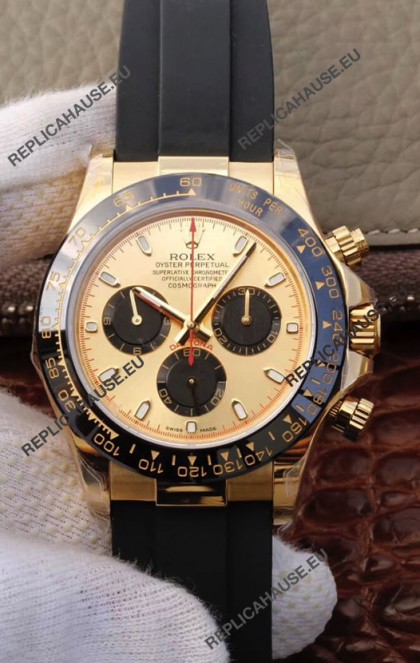 Rolex Cosmograph Daytona 116508 Yellow Gold Original Cal.4130 Movement - 904L Steel Watch