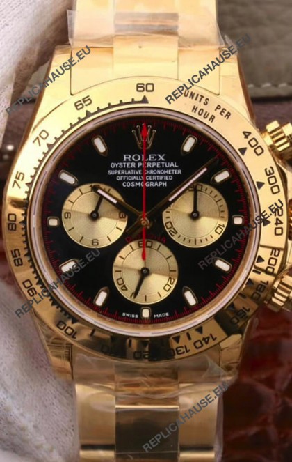 Rolex Cosmograph Daytona 116508 Yellow Gold Original Cal.4130 Movement - 904L Steel Watch