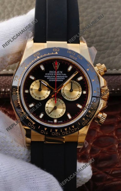 Rolex Cosmograph Daytona 116508 Yellow Gold Original Cal.4130 Movement - 904L Steel Watch