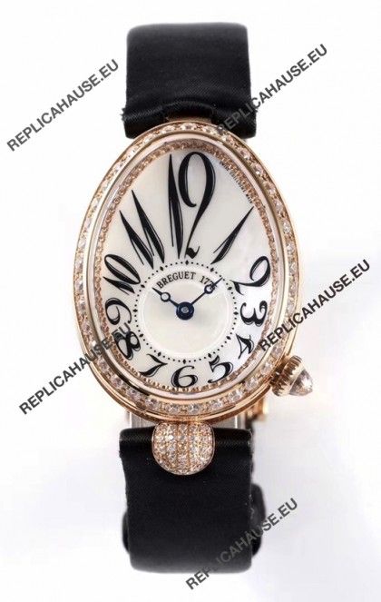 Breguet Reine De Naples Ladies Rose Gold Swiss 1:1 Edition Replica Watch 