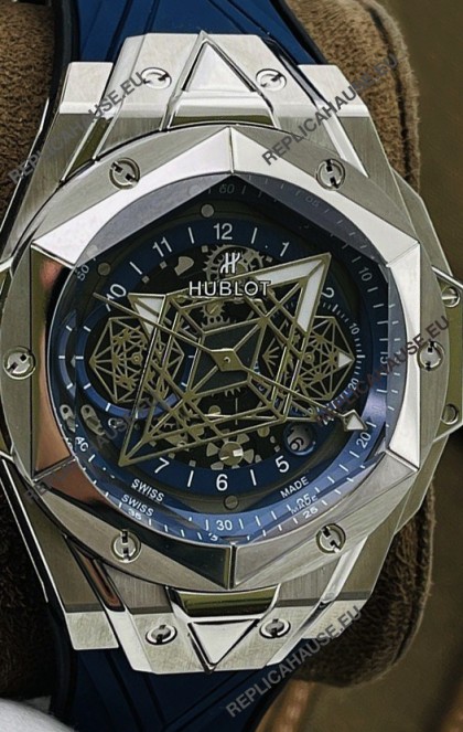Hublot Big Bang UNICO Sang Bleu II Stainless Steel 1:1 Mirror Quality Swiss Replica Watch 