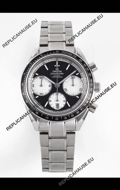 Omega Speedmaster Racing 904L Steel Chronograph 1:1 Mirror Replica in Black Dial