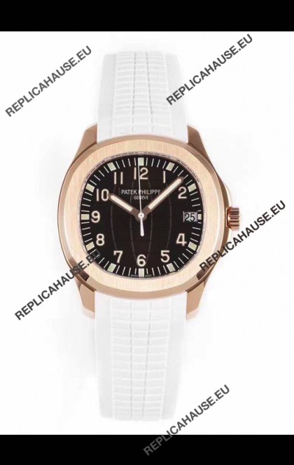 Patek Philippe Aquanaut 5167R Rose Gold 1:1 Mirror Replica Watch - Black Dial