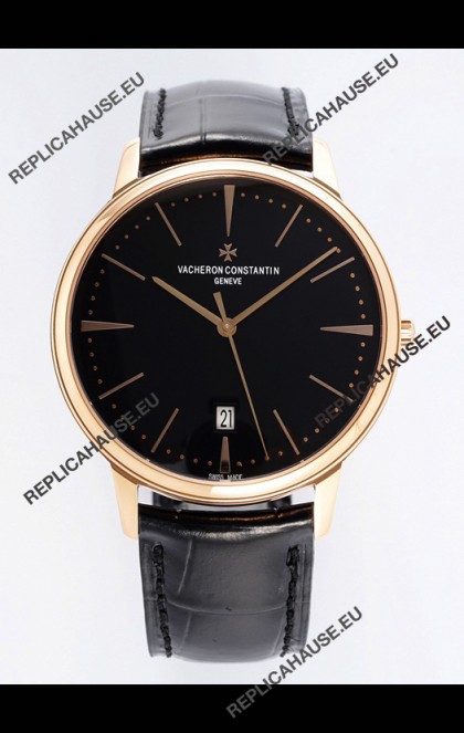Vacheron Constantin Patrimony Rose Gold 1:1 Mirror Replica Watch 40MM 904L Steel 