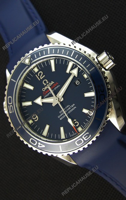 Omega Seamaster Planet Ocean Swiss Blue Strap Replica 45MM 1:1 Ultimate Edition Watch 