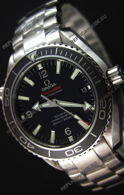 Omega Seamaster Planet Ocean Swiss Black Strap Replica 42MM 1:1 Ultimate Edition Watch 