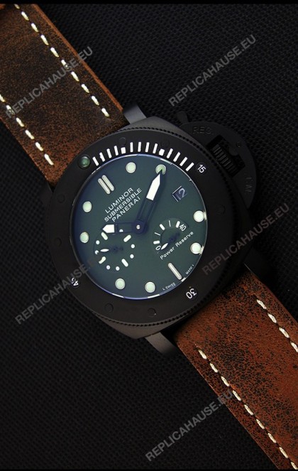 Panerai Luminor Submersible Power Reserve PVD Japanese Replica Watch
