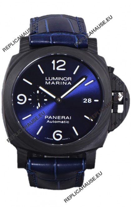 Panerai Luminor Marina Carbotech PAM1664 Blue Notte Carbon Casing 1:1 Mirror Replica Watch 