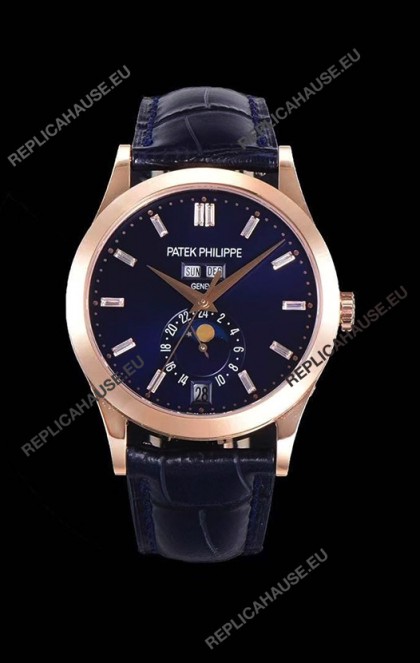 Patek Philippe Annual Calendar 5396R-012 Complications Swiss Replica Watch in Blue Dial 