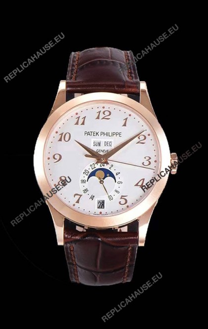 Patek Philippe Annual Calendar 5396R-012 Complications Swiss Replica Watch in White Dial