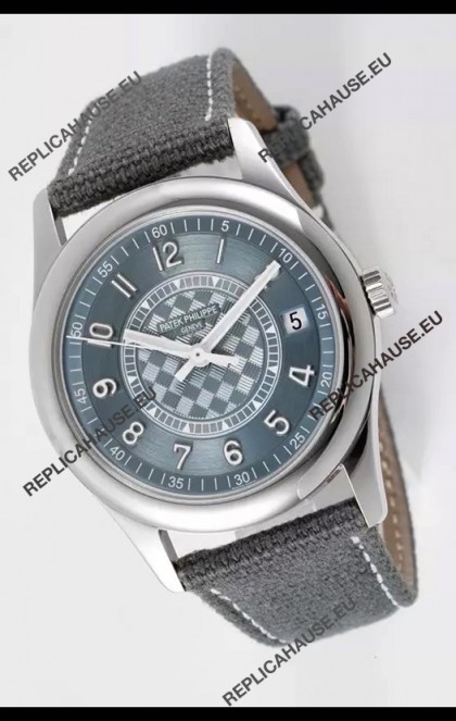 Patek Philippe Calatrava 6007 Grey Dial 904L Steel Casing 1:1 Mirror Replica Watch