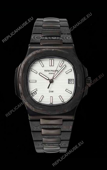 European Assembled Patek Philippe Nautilus 5711 DiW Edition Ceramic Carbon 1 1 Mirror Swiss Replica Watch with Free Shipping
