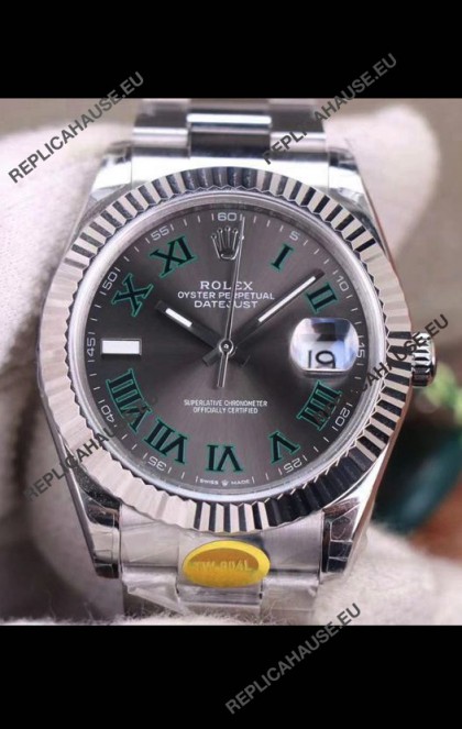 Rolex Datejust Wimbledon Cal.3235 Movement Swiss Watch - Ultimate 904L Steel 41MM