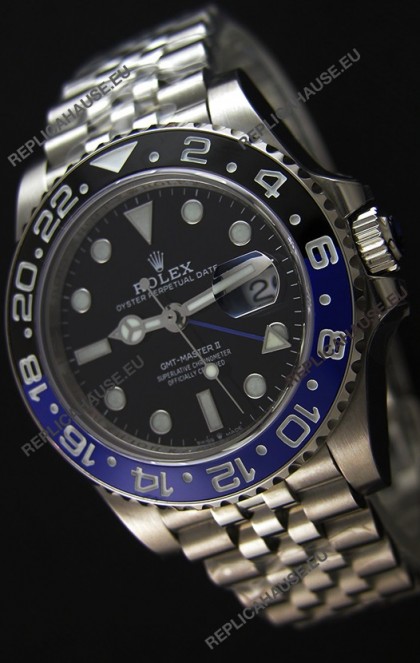Rolex GMT Masters II 126710BLNR Batman Cal.3186 Movement Swiss Replica - Ultimate 904L Steel Watch